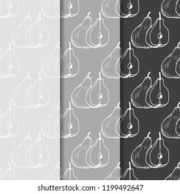 pear seamless fruit pattern