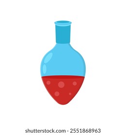Birnenförmige Flasche, flaches Symbol, Vektorgrafik