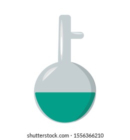 pear shaped flask simple illustraton clip art vector 