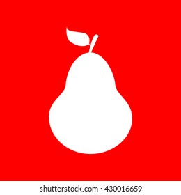 Pear sign illustration