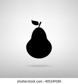 Pear sign. Vector illustration
