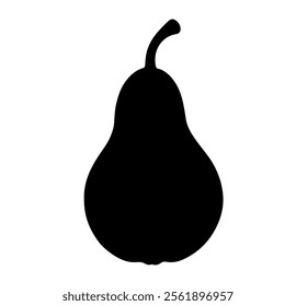 Pear silhouette vector icon sign symbol illustration design.
