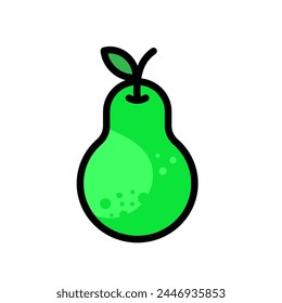 pear - simple vector icon	