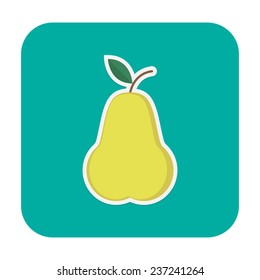 Pear sticker icon