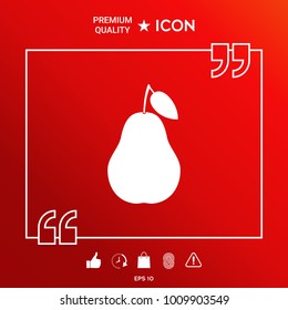 Pear symbol icon