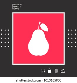Pear symbol icon