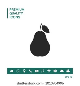 Pear symbol icon