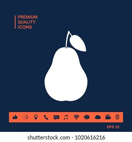 Pear symbol icon