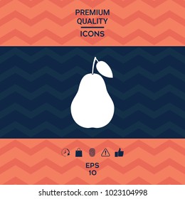 Pear symbol icon