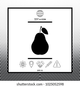 Pear symbol icon
