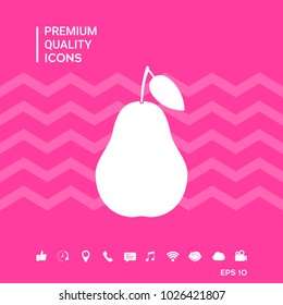 Pear symbol icon