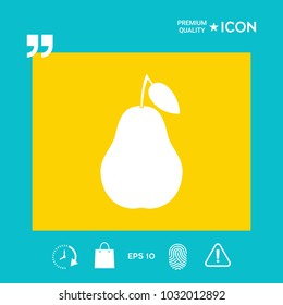 Pear symbol icon