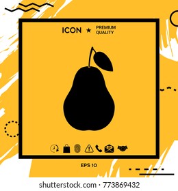 Pear symbol icon