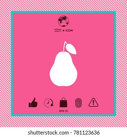 Pear symbol icon