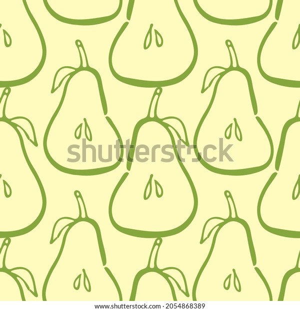 Pear Texture Seamless Background Great Kitchenware Stock Vector ...