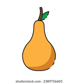 pear thanksgiving icon vector template illustration logo design