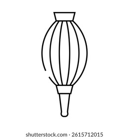 pear tool line icon vector. pear tool sign. isolated contour symbol black illustration