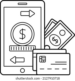 Pear To Pear Transaction Vector Icon Design, Money Management Symbol, Leverage Or Debt Sign, Capital Markets And Investments Stock Illustration, Online Money Transfer App Concept, 