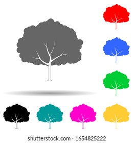 pear tree multi color style icon. Simple glyph, flat vector of plants icons for ui and ux, website or mobile application