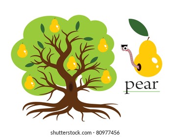 Pear tree,vector