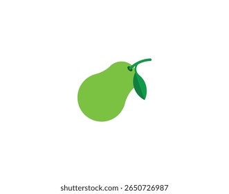 Emoticon de vetor de pera. Ilustração de emoji de pera. Ícone de pera colorida