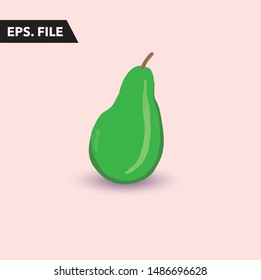 Pear vector file, illustrated eps file.