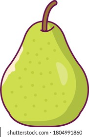 icono de color plano vectorial de pera