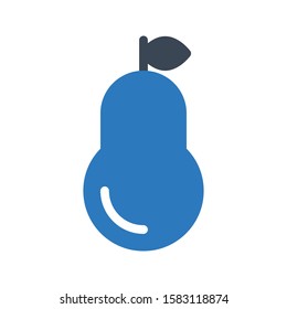 pear vector glyph color icon 