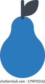 pear vector glyph color icon 
