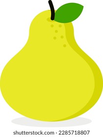 
Pear VEctor in Greenish Yellow Color