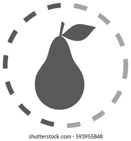 Pear vector icon