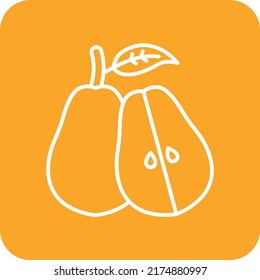 Pear vector icon. Can be used for printing, mobile and web applications.
