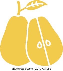 Pear vector icon. Can be used for printing, mobile and web applications.