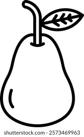 Pear vector icon. Can be used for printing, mobile and web applications.