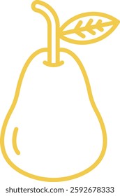 Pear vector icon. Can be used for printing, mobile and web applications.