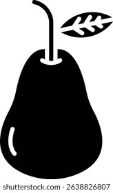 Pear vector icon. Can be used for printing, mobile and web applications.