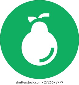Ilustração de design de ícone de vetor de pera