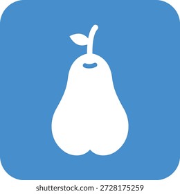 Ilustração de design de ícone de vetor de pera