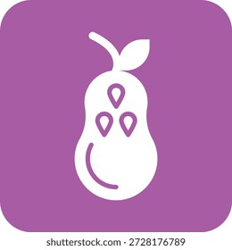 Ilustração de design de ícone de vetor de pera