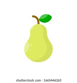 pear vector icon fruit and vegetable