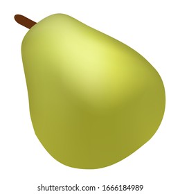 Pear vector icon illustration isolated on a white background