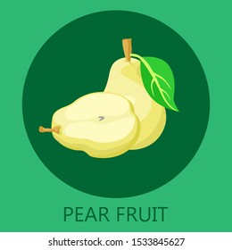 pear vector icon logo design