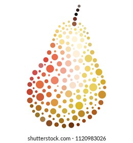 Pear. Vector illustration.