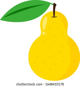 Ilustración vectorial de peras, fruta, dulce