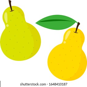 Pear vector illustration, fruit, sweet