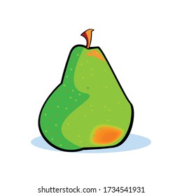 Pear vector illustration isolated on a white bacgkround in EPS10