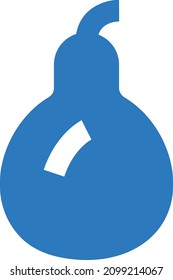 pear vector illustration isolated on a transparent background. glyph vector icons for concept or web graphics.