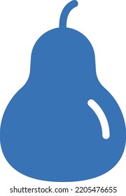 pear Vector illustration on a transparent background. Premium quality symmbols. Glyphs vector icons for concept and graphic design.