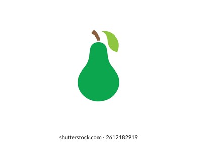 Pear vector illustration on white background