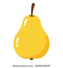 Pear vector illustration, simple design
